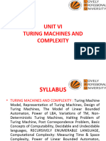 Unit Vi Turing Machines