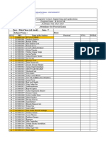 AI - Marking Sheet