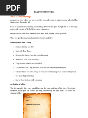 DIARY STRUCTURE