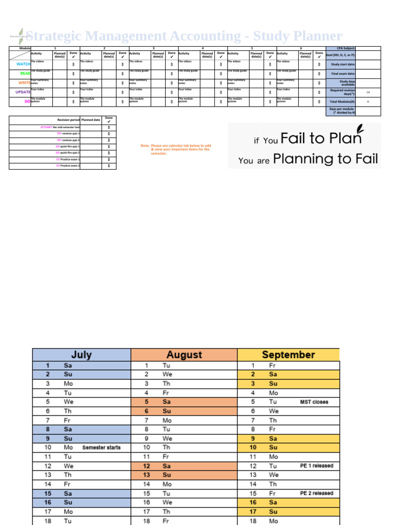 SMA Study Plan S2 2023 14 June 2023 | PDF | Tests | Accounting