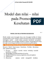 2. Nilai Dan Model Promosi Kesehatan Kelas Konversi