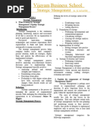 402 - Strategic Management Short Notes Dr. K JAYANTH