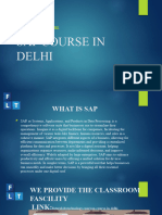 On Sap Course in Delhi