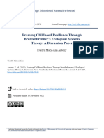 Framing Childhood Resilience Through Bronfenbrenner's Ecological Systems Theory: A Discussion Paper