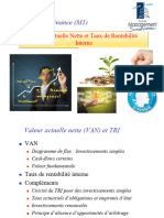 Cours M1 Finance 2019-2020 (8) VAN Et TRI