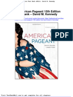 The American Pageant 15th Edition Test Bank David M Kennedy