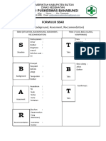 Formulir Sbar Dan Tbak