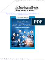Test Bank For Operations and Supply Chain Management 2nd Edition David Alan Collier James R Evans