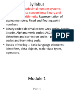 Module 1 - Number Systems