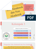 Teks Akademik Dan Non Akademik - Kel 3 - PSF B 20