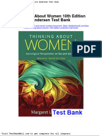 Thinking About Women 10th Edition Andersen Test Bank