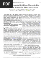 A Fully Symmetrical Uni-Planar Microstrip Line Comparator Network For Monopulse Antenna