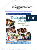 Transcultural Nursing Assessment and Intervention Giger 6th Edition Test Bank