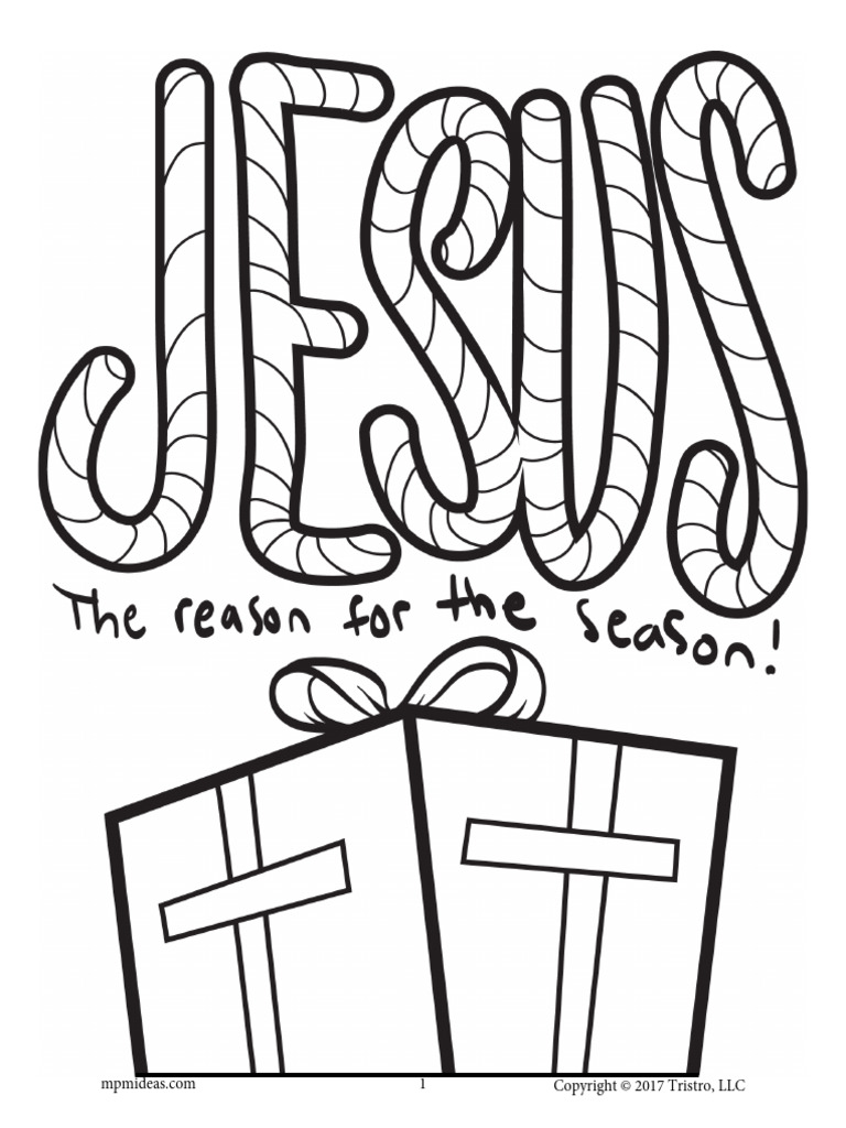 Jesus Is The Reason Coloring Page