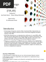 Digital Design of Filters (FIR,IIR) اياد