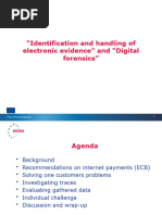 "Identification and Handling of Electronic Evidence" and "Digital Forensics"