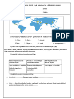 12.sınıf Coğrafya Dersi 1.dönem 1.yazılı Soruları Ve Cevapları 1