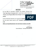 The TATA Power Company Ltd. - Live Project - Notice