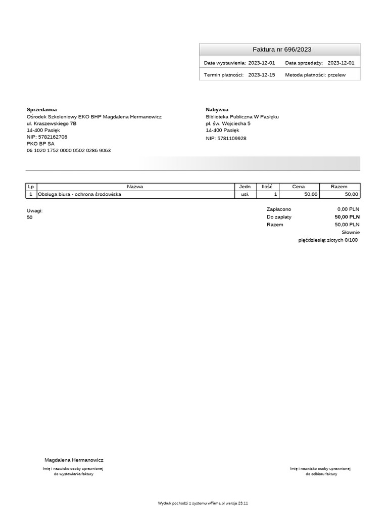 Faktura 696 2023 PDF