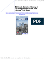 Unfinished Nation A Concise History of The American People 8th Edition Alan Brinkley Test Bank
