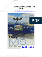 Using Mis 9th Edition Kroenke Test Bank