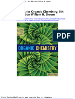 Test Bank For Organic Chemistry 8th Edition William H Brown