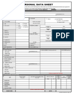 Personal Data Sheet CS Form No. 212 Revised 2017 1