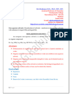 Non-Aquoeus Solvents - Rajkumar