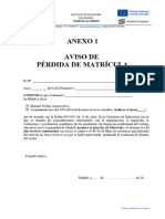 ANEXO 1 Aviso Pérdida de Matrícula 2023