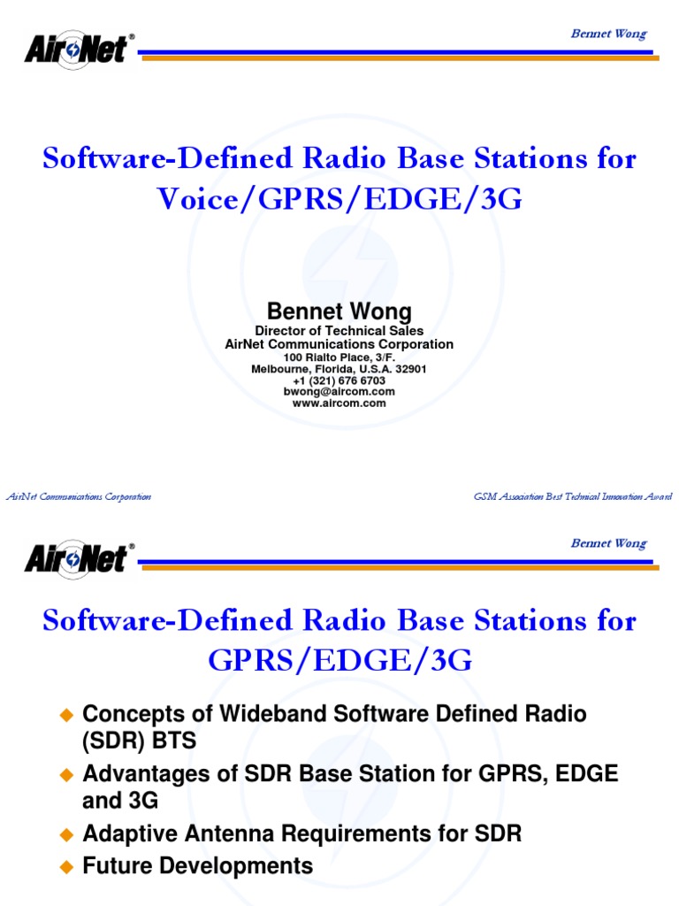 Software-Defined Radio Base Stations Overview | PDF