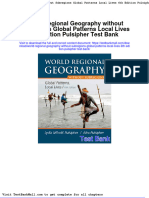 World Regional Geography Without Subregions Global Patterns Local Lives 6th Edition Pulsipher Test Bank