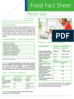 British Dietetic Association Food Fact Sheet Portion Sizes