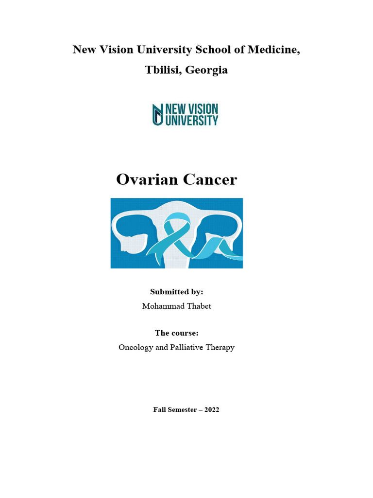 Ovarian Cancer Pdf Ovarian Cancer Cancer