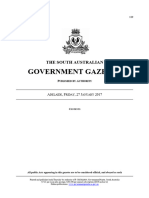 Government Gazette: The South Australian