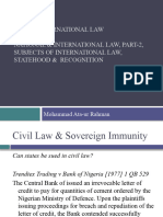Public International Law Lecture 6 (Sovereignty)