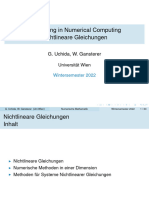 Einfuehrung Numerical Computing 5 Nichtlineare Gleichungen