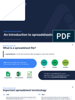 An Introduction To Spreadsheets (Slides)