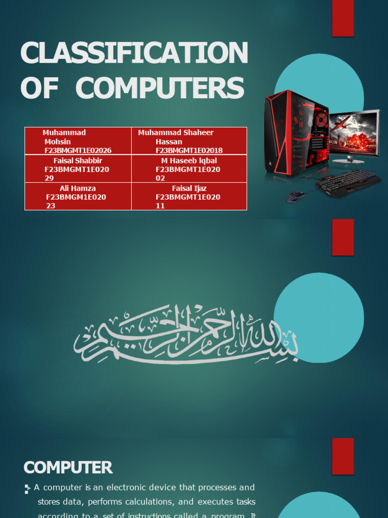 Classification of Computers | PDF | Microcomputers | Central Processing ...