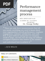 Performance Management Process