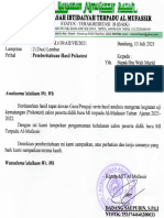 SRT 025 Pemberitahuan Kelulusan Psykotest