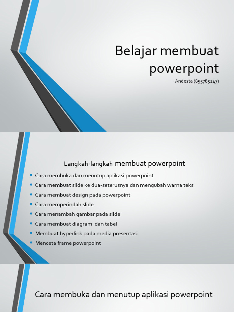 Panduan Lengkap Membuat PowerPoint | PDF | Komputer
