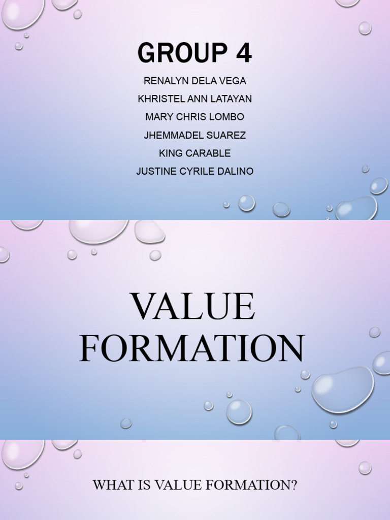 Understanding Value Formation | PDF | Experience | Self
