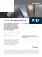 OnColor Brilliant Metallics - Product Bulletin