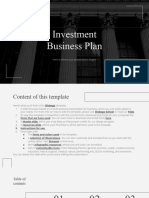 Investment Business Plan by Slidesgo