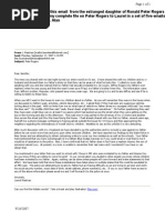 Laurel Mastrian Daughter of Pedophile Ronald Peter Rogers Confirms Abuse of Jeffery Rogers by Her Father