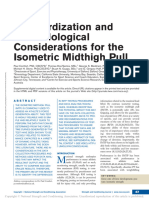 1-Standardization and Methodological Considerations For The Isometric Midthigh Pull