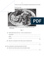 2 1 (A) A Person Keeps A Food Diary For One Day. They Photograph Everything That They Eat and Drink Fig. 1.1 Shows An Extract From The Diary