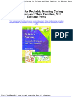 Test Bank For Pediatric Nursing Caring For Children and Their Families 3rd Edition Potts