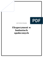 Eksperyment W Badaniach Społecznych 2