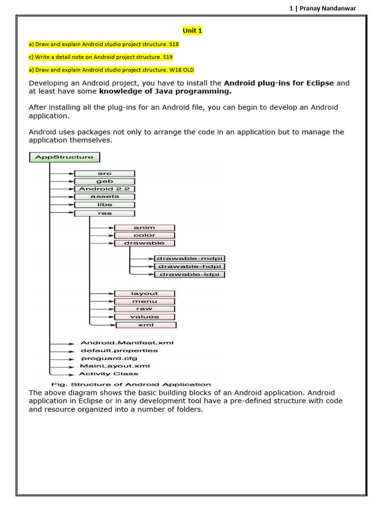 Android Project Structure Overview | PDF | Android (Operating System ...